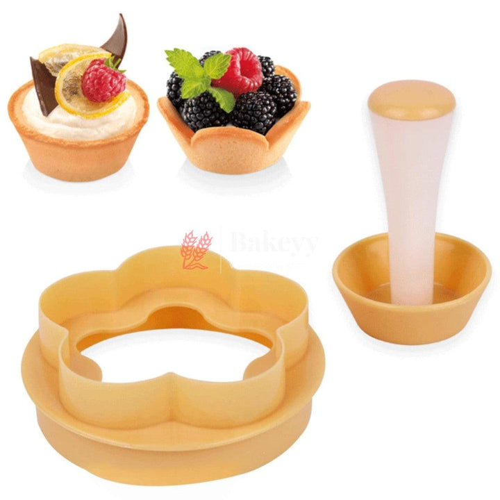 Cupcake Muffin Molds | Dessert Making Tools | Creative Pastry Tamper | Tart Shell Set for Round Dough and Cookie Molds - Bakeyy.com