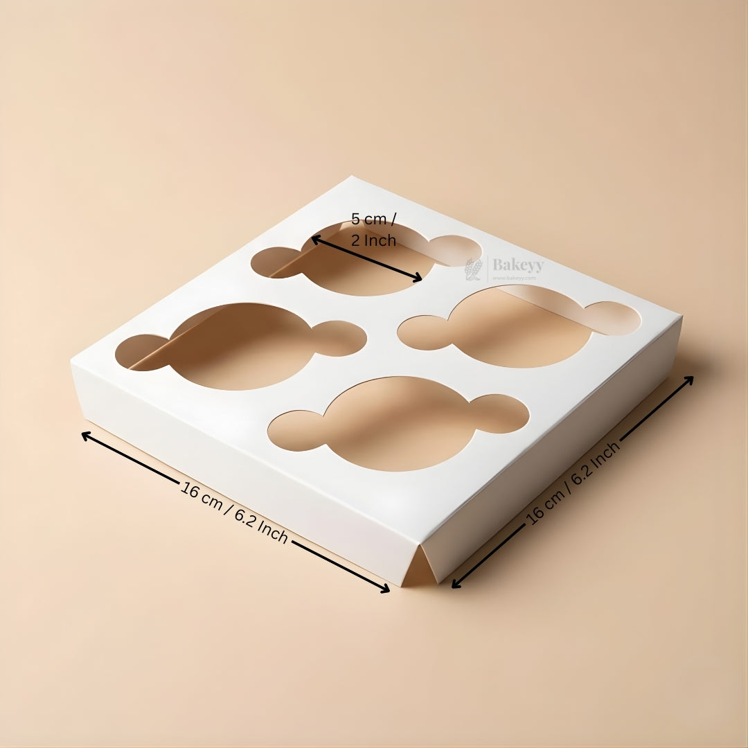 Cavity Cupcake Holder Tray | Bakery Cupcake Base Insert | Muffin Holder for Boxes | Pack of 25