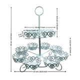 Metal Cupcake Stand with Decorative Cutwork | Elegant Dessert & Cupcake Display Stand | Multiple Design Options| Pack of 1