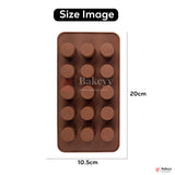 Silicone Mini Cup Shape Mould – 15 Cavity Chocolate & Candy Tray| 1 Piece