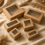 Custom Logo Print Kraft Brownie Box | Pack of 250