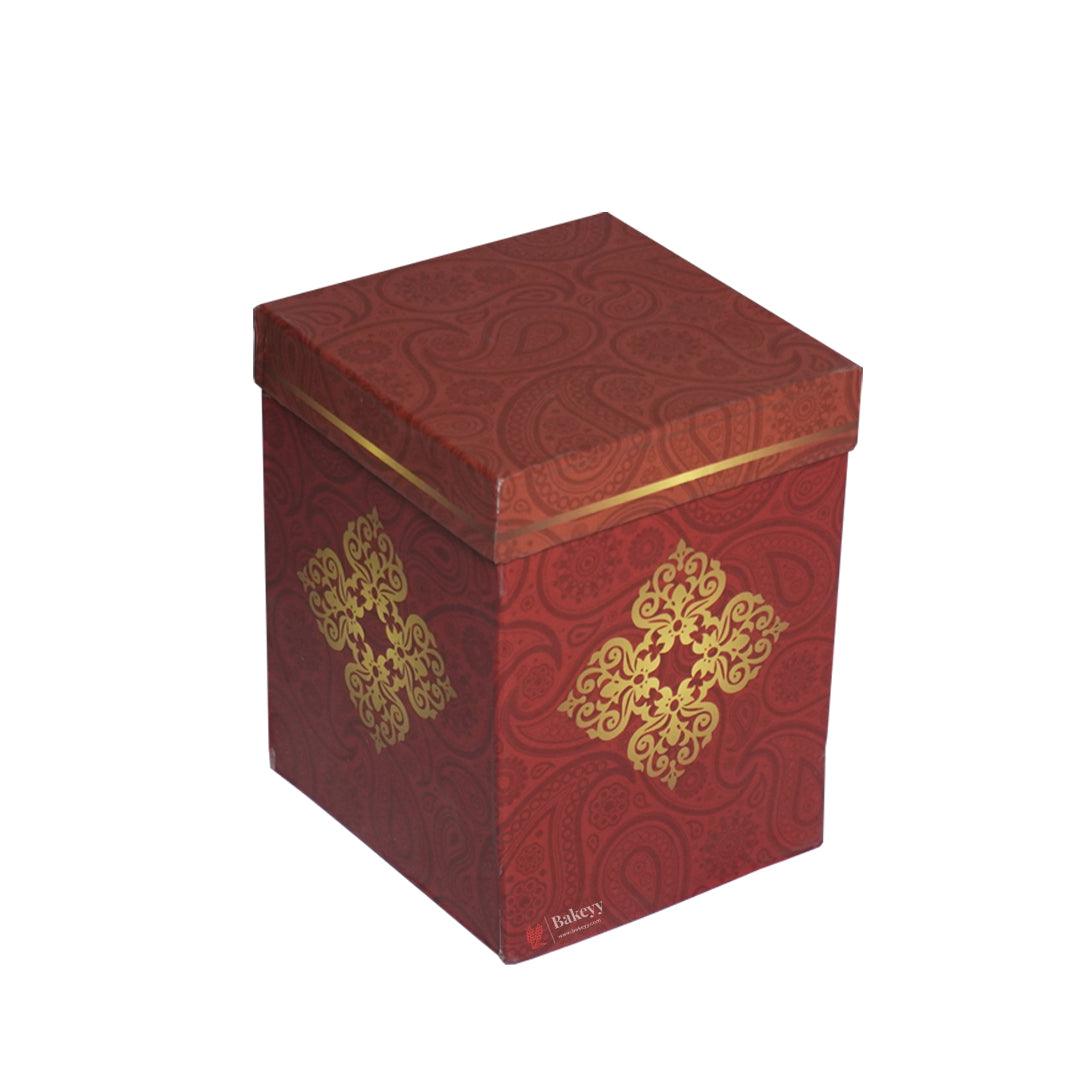 12x15.5x12cm | Regal Festive Chocolate Box – Multi-Layer Designer Gift Packaging - Bakeyy.com - India - 12x15.5x12cm | Regal Festive Chocolate Box – Multi-Layer Designer Gift Packaging - Default Title