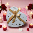 Valentine Gift | Heart Shape Gift Box with Ribbon | Black | White | Pink | Red | Maroon | Grey |(Large) - Bakeyy.com - India - {{ variant.name }}