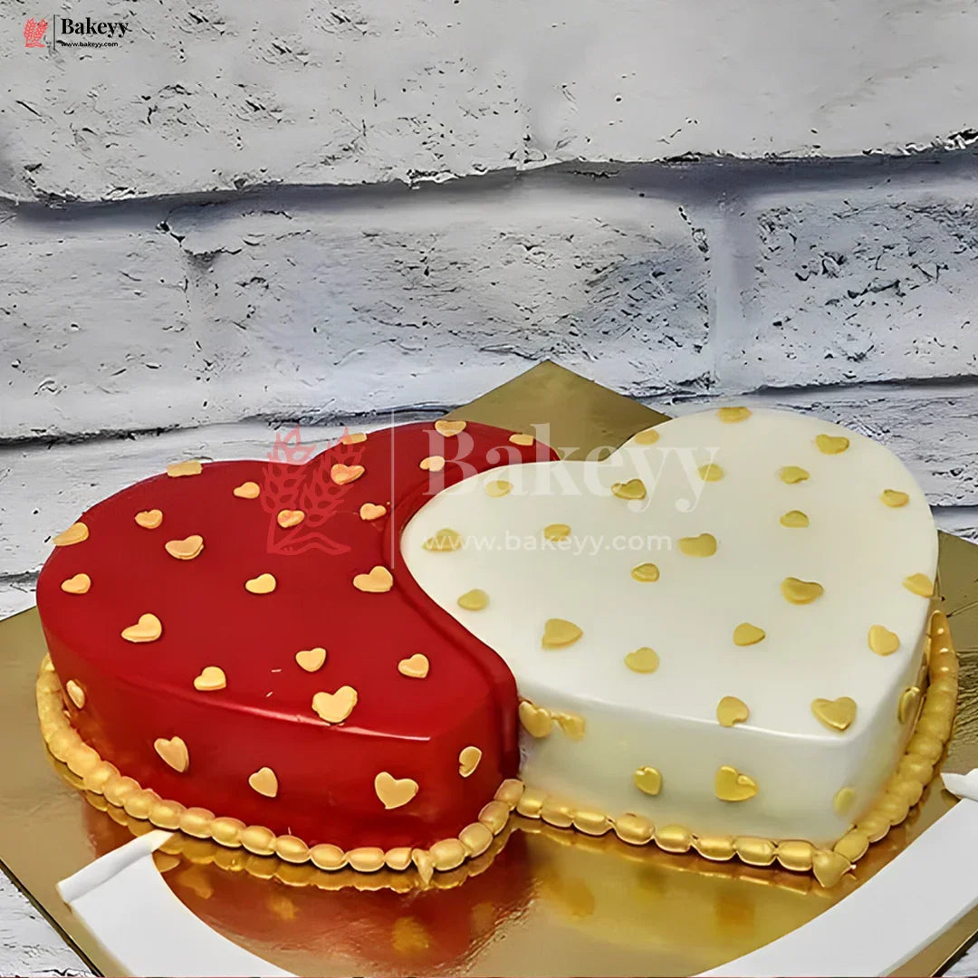 Golden Heart-Shaped Edible Sprinkles| Cupcake| Dessert Decoration | Metallic Finish