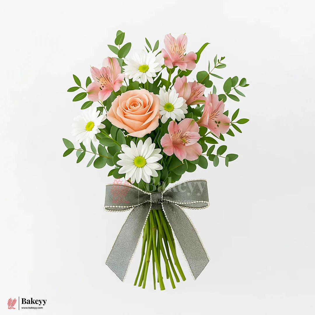 11651 | 9mtr Metallic gray Net Ribbon with Double Pearl Edging – Decorative Roll for Bouquets, Gift Wrapping & Crafts