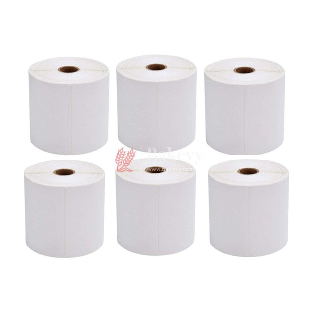 4"x6" Direct Thermal Label/Sticker Plain White 1 Inch core Inside Winding 500 Labels/Roll for All Direct thermal Printers - Bakeyy.com - India - 4"x6" Direct Thermal Label/Sticker Plain White 1 Inch core Inside Winding 500 Labels/Roll for All Direct thermal Printers - Default Title