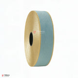 343 | Elastic Sky Blue Ribbon with Gold Borders – 3cm Width | 18 Meters Roll