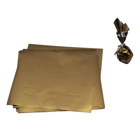 Dark Gold Chocolate Wrapper | 12x11.5cm Size | Matte Finish - Bakeyy.com - India - Dark Gold Chocolate Wrapper | 12x11.5cm Size | Matte Finish - Default Title