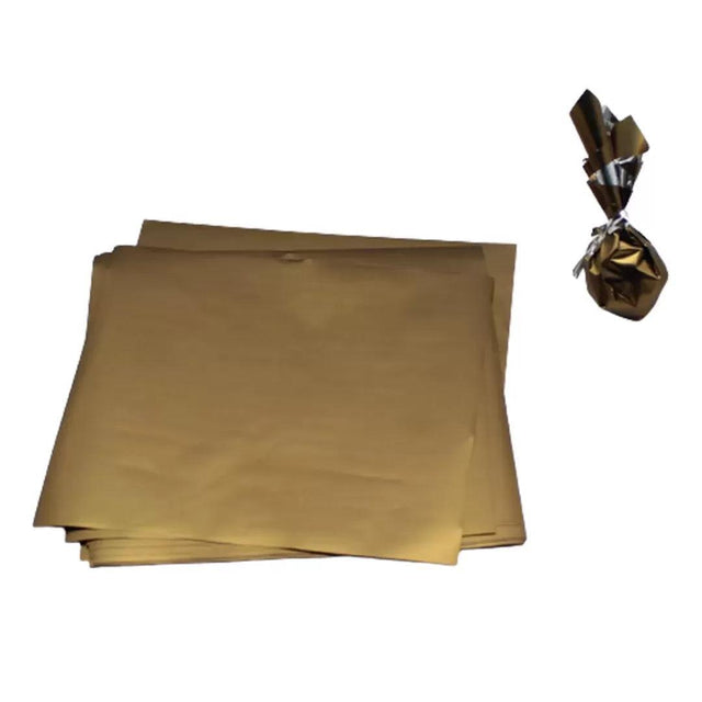 Dark Gold Chocolate Wrapper | 12x11.5cm Size | Matte Finish - Bakeyy.com - India - Dark Gold Chocolate Wrapper | 12x11.5cm Size | Matte Finish - Default Title