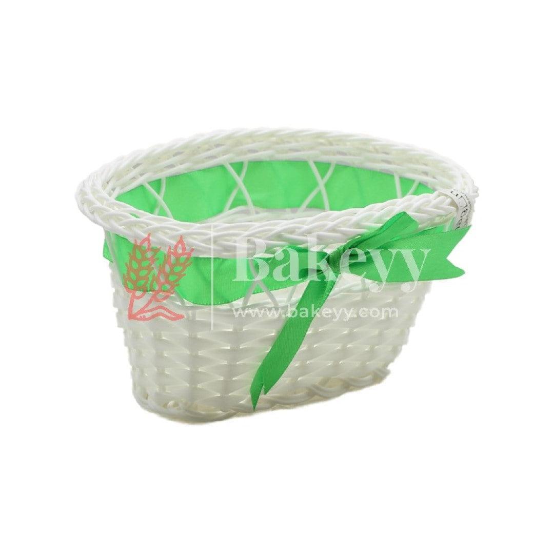 Dark Green Color Imitated Idyllic Weaving Basket Storage | Home Decoration - Bakeyy.com - India - Dark Green Color Imitated Idyllic Weaving Basket Storage | Home Decoration - Default Title
