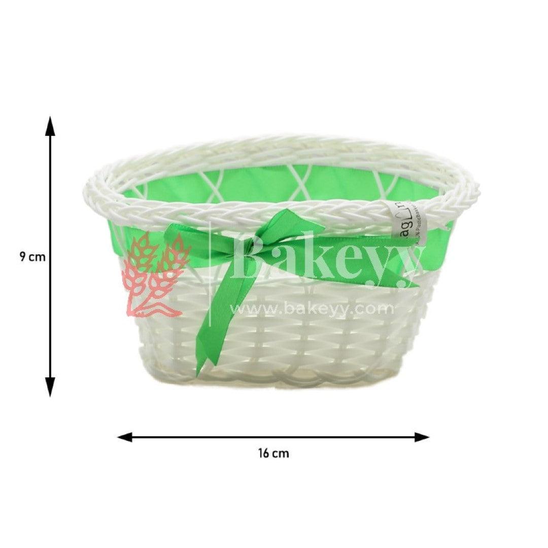 Dark Green Color Imitated Idyllic Weaving Basket Storage | Home Decoration - Bakeyy.com - India - Dark Green Color Imitated Idyllic Weaving Basket Storage | Home Decoration - Default Title