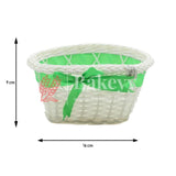 Dark Green Color Imitated Idyllic Weaving Basket Storage | Home Decoration - Bakeyy.com - India - Dark Green Color Imitated Idyllic Weaving Basket Storage | Home Decoration - Default Title