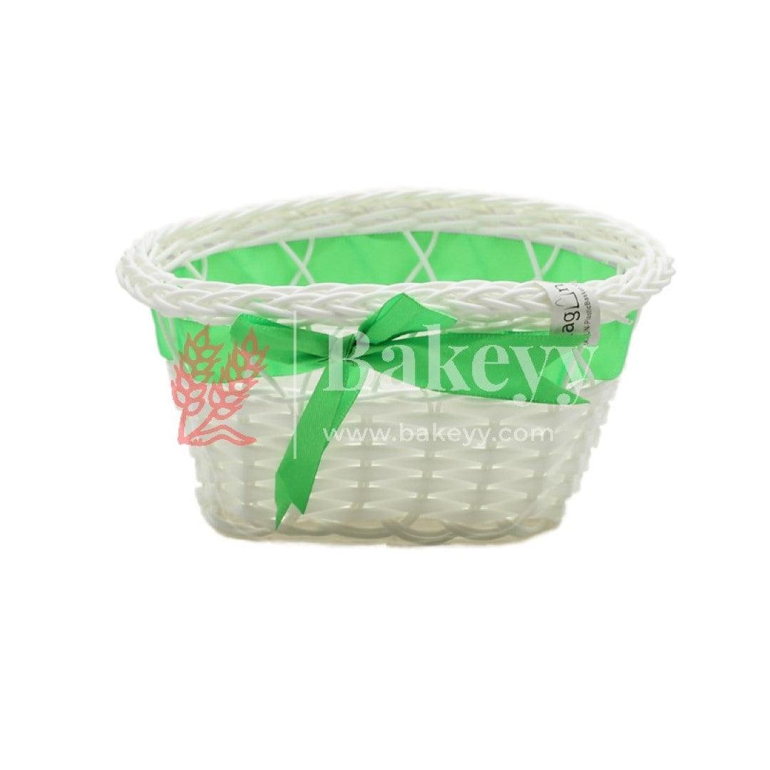 Dark Green Color Imitated Idyllic Weaving Basket Storage | Home Decoration - Bakeyy.com - India - Dark Green Color Imitated Idyllic Weaving Basket Storage | Home Decoration - Default Title