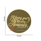 Coin Happy Anniversary Topper | Gold Color | Pack Of 5 | - Bakeyy.com - India - Coin Happy Anniversary Topper | Gold Color | Pack Of 5 | - Default Title