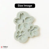 510 - Cherry Blossom Flower Silicone Mold – 3 Cavity | For Fondant, Resin, Clay & DIY Crafts | 1 Piece