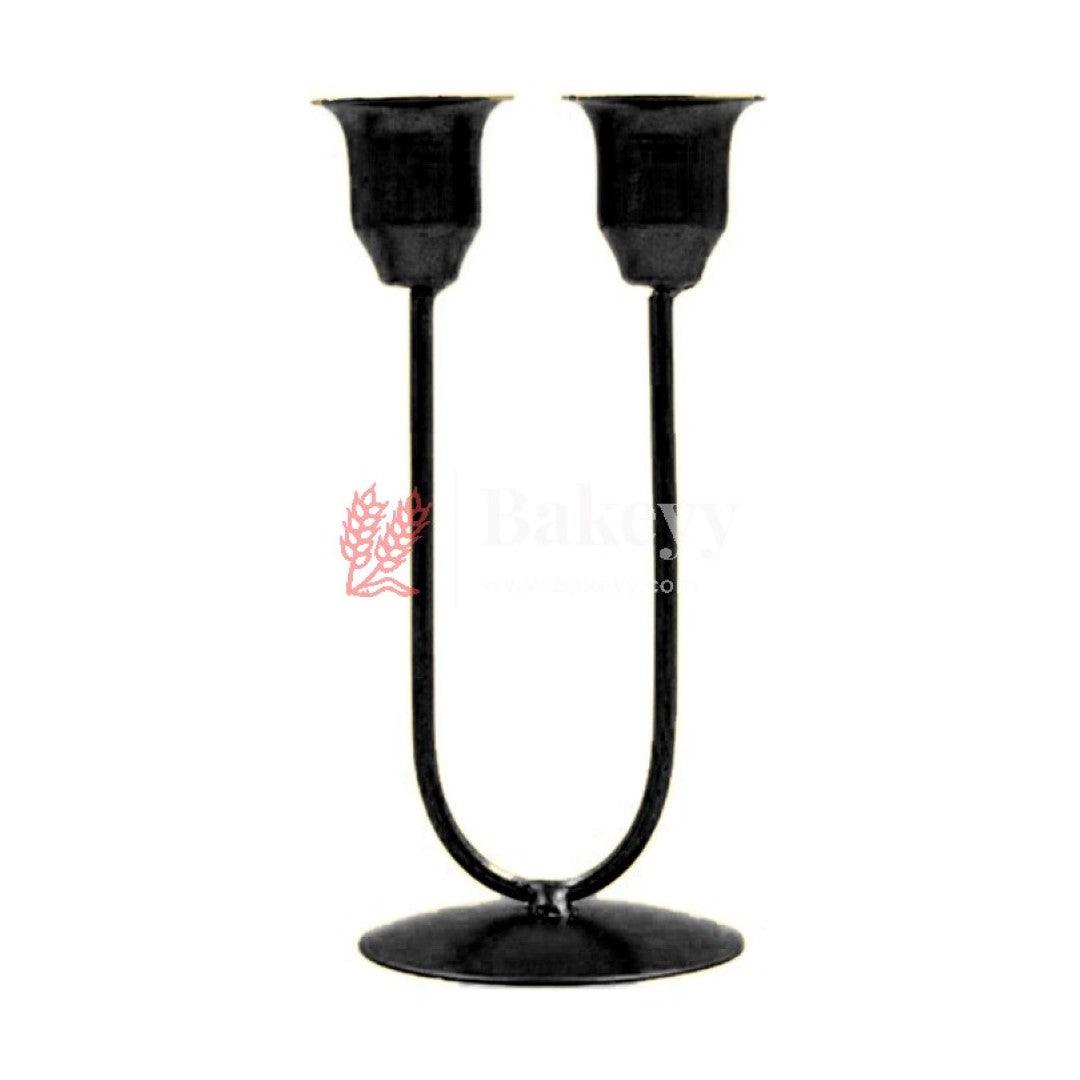 Decorative Candles Stand Perfect for Gifting | V - Day Decor - Bakeyy.com - India - Decorative Candles Stand Perfect for Gifting | V - Day Decor - Black