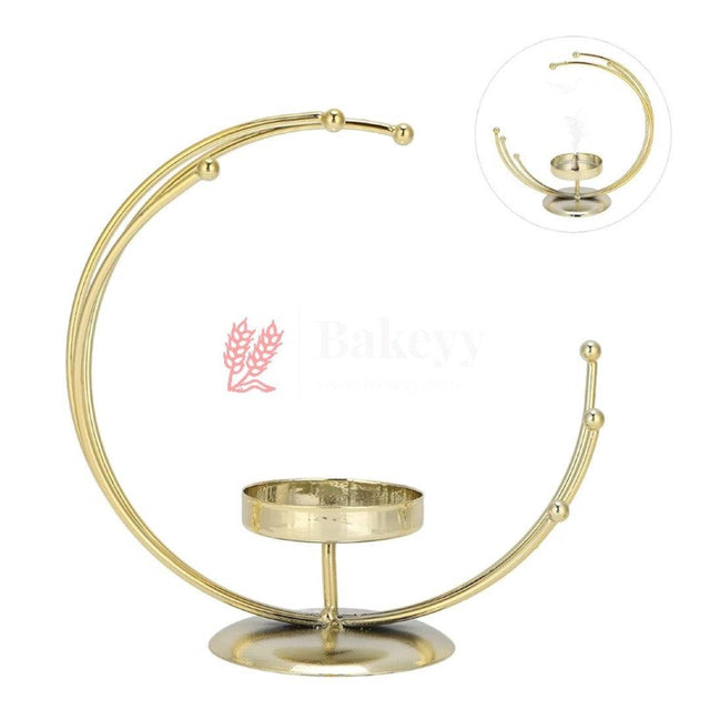 Decorative Candles Stand Perfect for Gifting | V - Day Decor - Bakeyy.com - India - Decorative Candles Stand Perfect for Gifting | V - Day Decor - Gold