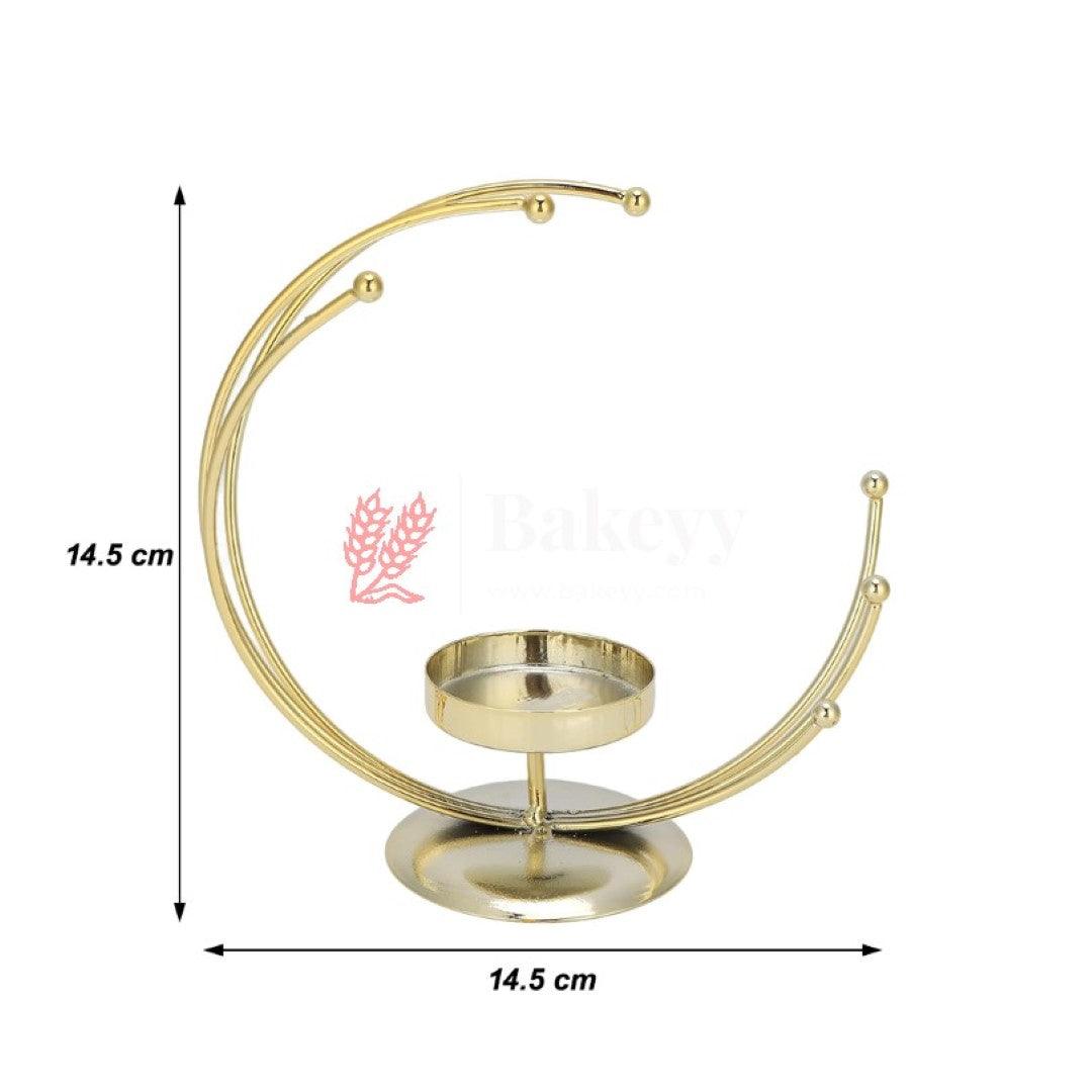 Decorative Candles Stand Perfect for Gifting | V - Day Decor - Bakeyy.com - India - Decorative Candles Stand Perfect for Gifting | V - Day Decor - Gold