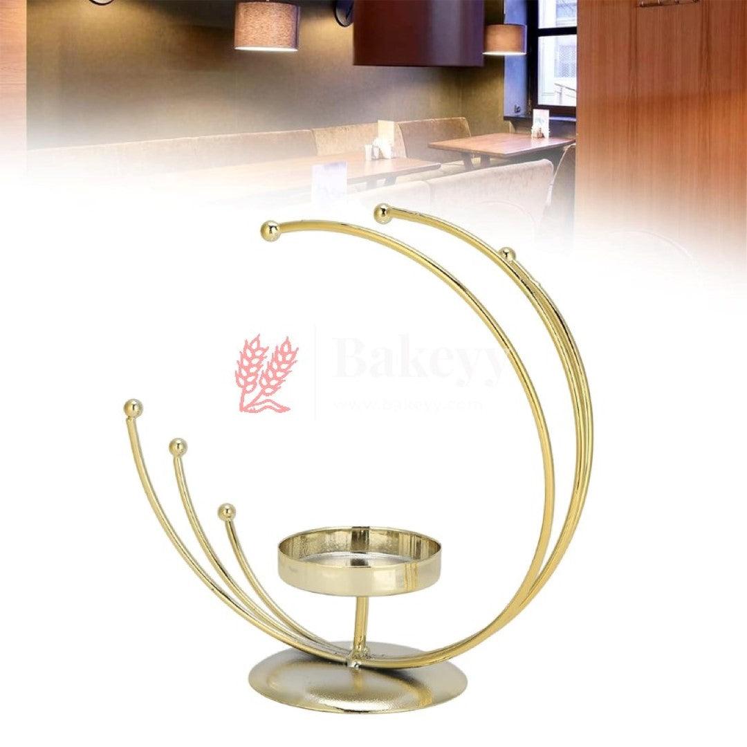 Decorative Candles Stand Perfect for Gifting | V - Day Decor - Bakeyy.com - India - Decorative Candles Stand Perfect for Gifting | V - Day Decor - Gold