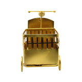 Decorative Gold Metal Hamper Basket For Gifting Square With Scooter Model - Bakeyy.com - India - Decorative Gold Metal Hamper Basket For Gifting Square With Scooter Model - Default Title