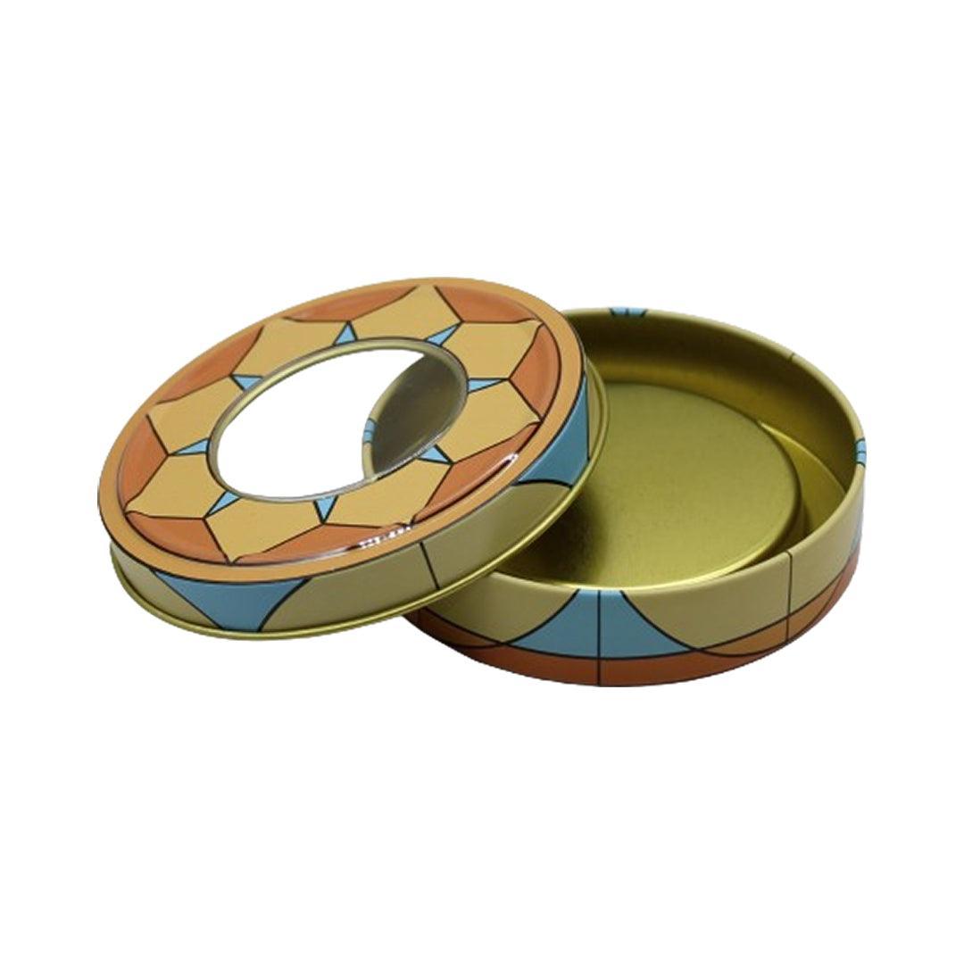 Designed candle tin box | Big Tin | Pack Of 6 - Bakeyy.com - India - Designed candle tin box | Big Tin | Pack Of 6 - Blue