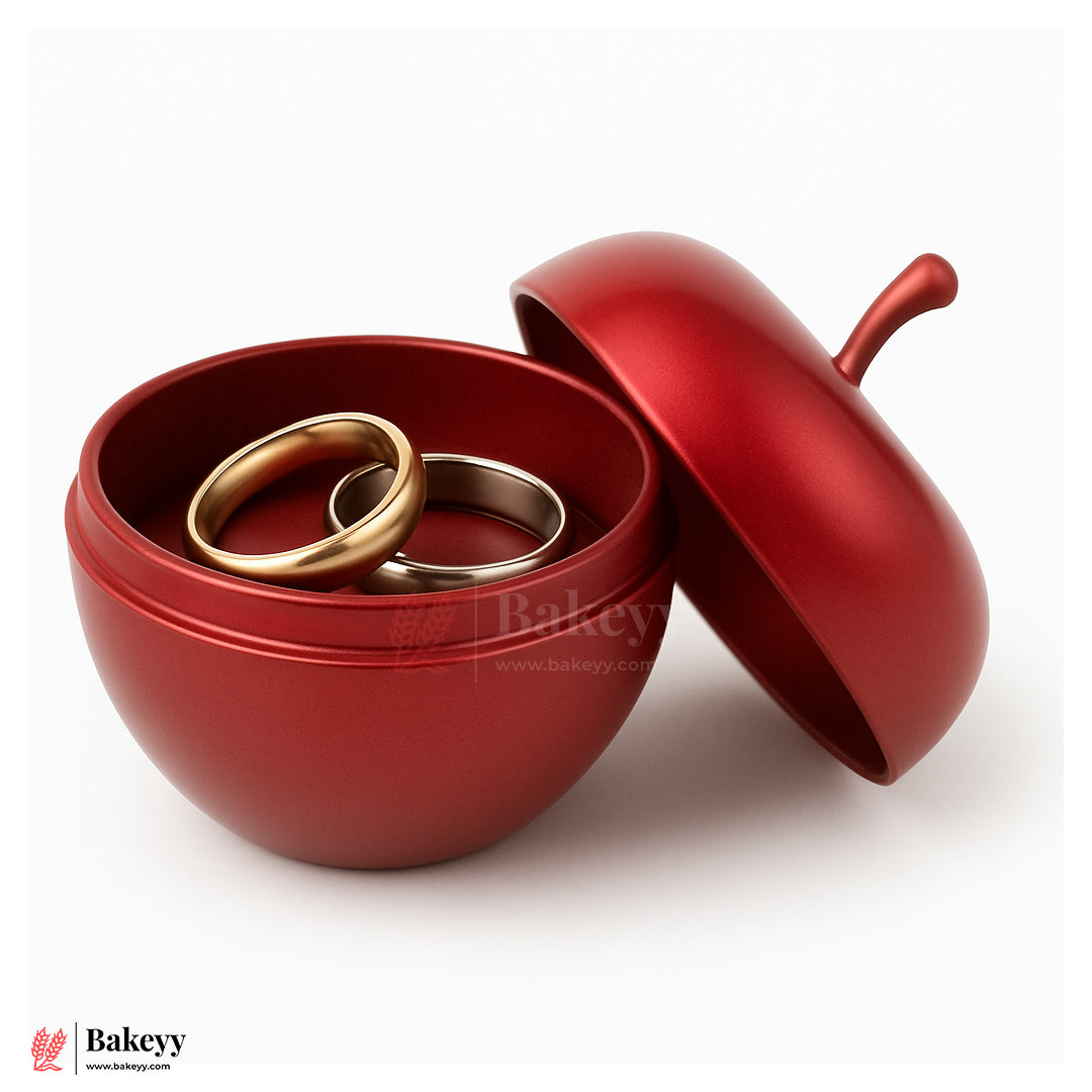 6cm Red Apple-Shaped  Empty Candle Tin | Reusable Decorative Container for Scented Candles, Gifts & Storage| Pack Of 12
