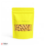250 gm | Zip Lock Pouch | Lime Yellow Color With Window | 13x22 CM | Standing Pouch | 110 GSM | Pack of 100