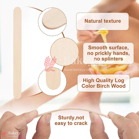 Cakesicle Sticks – 11cm x 0.8cm| Wooden Popsicle Sticks for Cake Pops, Ice Cream, Crafts | Thin, Food-Grade Wood, Smooth Finish – Perfect for DIY and Baking Projects| Pack of 50 - Bakeyy.com - India - Cakesicle Sticks – 11cm x 0.8cm| Wooden Popsicle Sticks for Cake Pops, Ice Cream, Crafts | Thin, Food-Grade Wood, Smooth Finish – Perfect for DIY and Baking Projects| Pack of 50 - Default Title