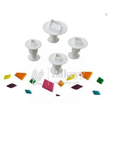 Diamond Fondant Plunger Cutter Mould - Bakeyy.com - India - Diamond Fondant Plunger Cutter Mould - Default Title