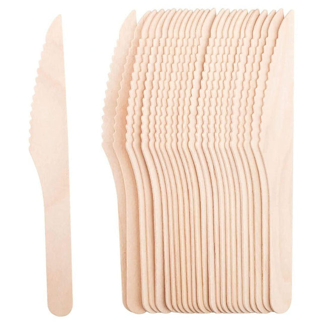 Disposable Wooden | Cake Knife 160mm Bio-Degradable | Pack of 100 - Bakeyy.com - India - Disposable Wooden | Cake Knife 160mm Bio-Degradable | Pack of 100 - Default Title