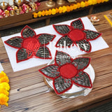 Rangoli Diya Mat | Red Color | (Pack Of 1) - Bakeyy.com - India - Rangoli Diya Mat | Red Color | (Pack Of 1) - Default Title