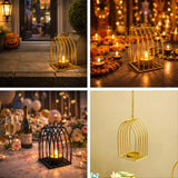 Metal diya stand with candle, decorative lantern for festive events from Bakeyy.com