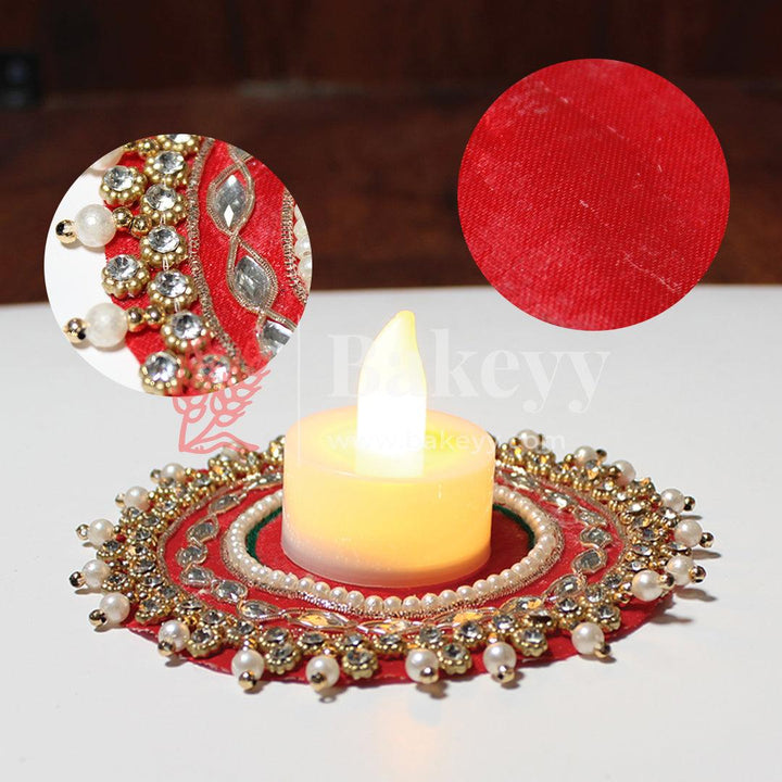 Rangoli Diya Mat |Red Color | (Pack Of 1 )| - Bakeyy.com - India - Rangoli Diya Mat |Red Color | (Pack Of 1 )| - Default Title