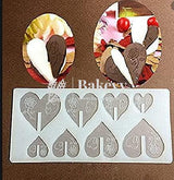 Double Heart Rose Garnishing Sheet - Bakeyy.com - India - Double Heart Rose Garnishing Sheet - Default Title