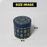 Return Gift Tin Box |Dry Fruit Box | Elegant Floral and Ornate Patterned Tin Containers | Pack of 4 |