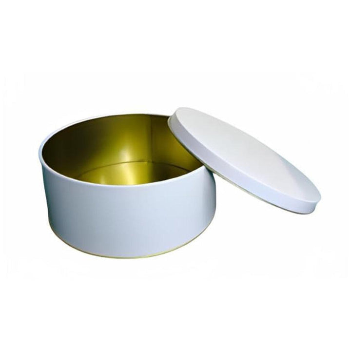 Dream Cake Tin Box Gold Round Empty Decorative Tin Box | 500 Gram Tin | Gift Box | Pack of 6 - Bakeyy.com