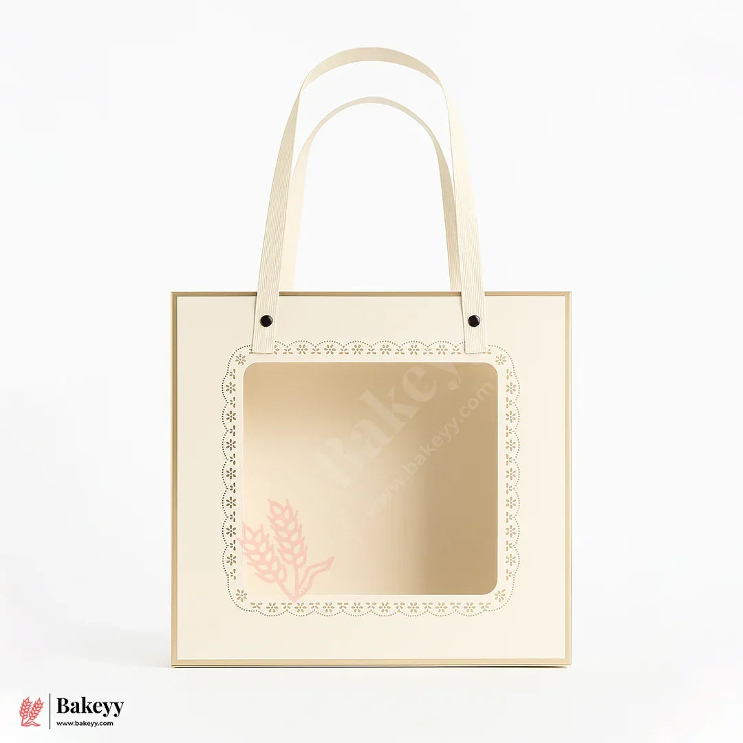 2 in 1 Premium Window Gift Bag Come Box | 20x20x10cm | Pack Of 10