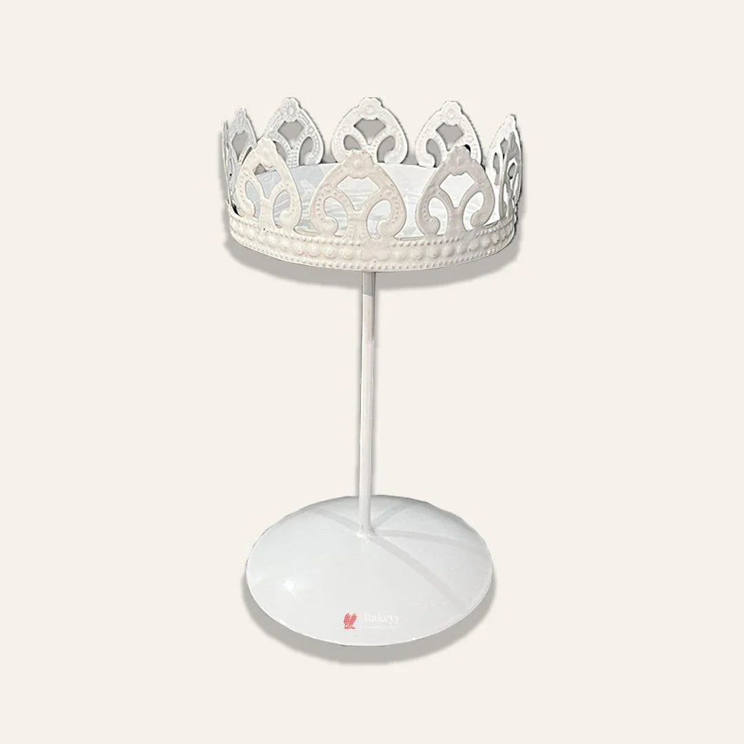 Vintage Crown-Shaped Metal Cupcake Stand – Elegant Dessert Display for Parties & Events - Bakeyy.com - India - Vintage Crown-Shaped Metal Cupcake Stand – Elegant Dessert Display for Parties & Events - Default Title