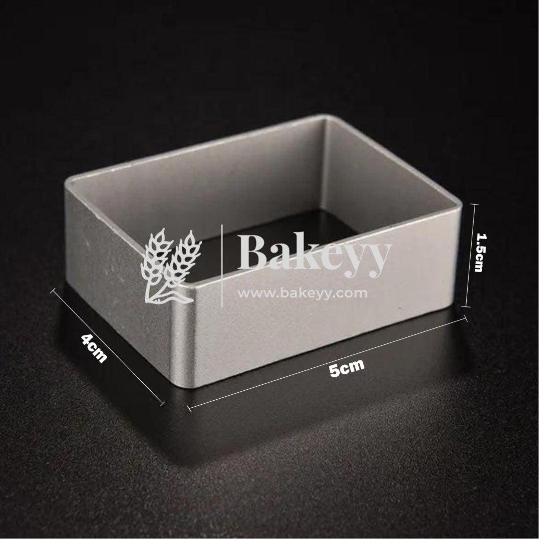 Cookie - Biscuit Cutter - Rectangle Shape - Biscuit Mould - Aluminium - 1 Piece - Bakeyy.com - India - Cookie - Biscuit Cutter - Rectangle Shape - Biscuit Mould - Aluminium - 1 Piece - Default Title