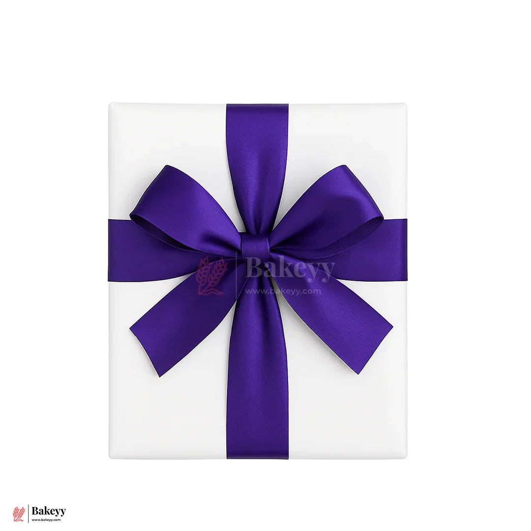 1 inch |18 Mtr Purple Satin Ribbon Roll – High-Quality Decorative Ribbon for Gift Wrapping & Crafts| 1 Roll