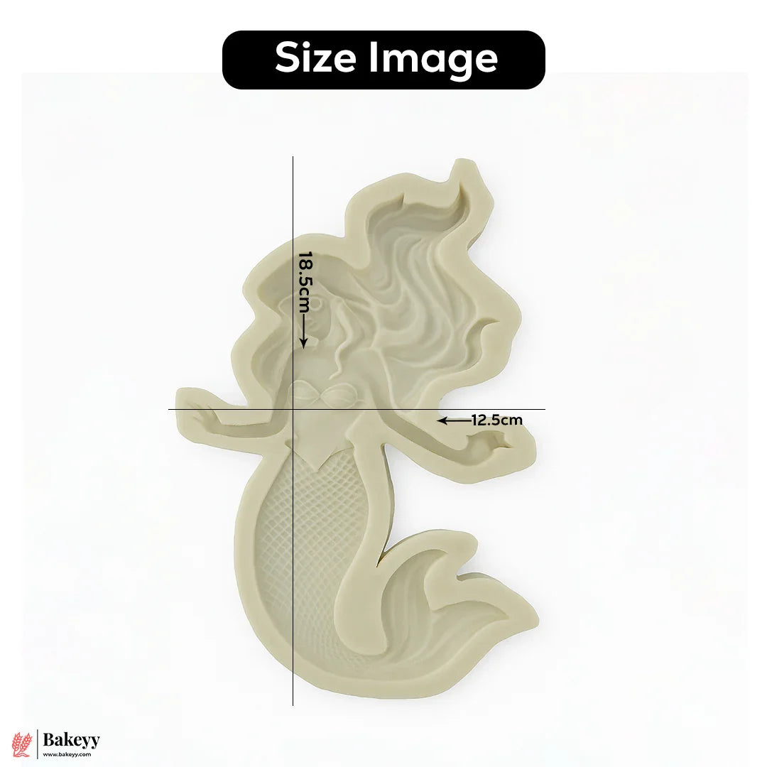 500 Mermaid Big  Themed  Fondant Mould - 1 Piece