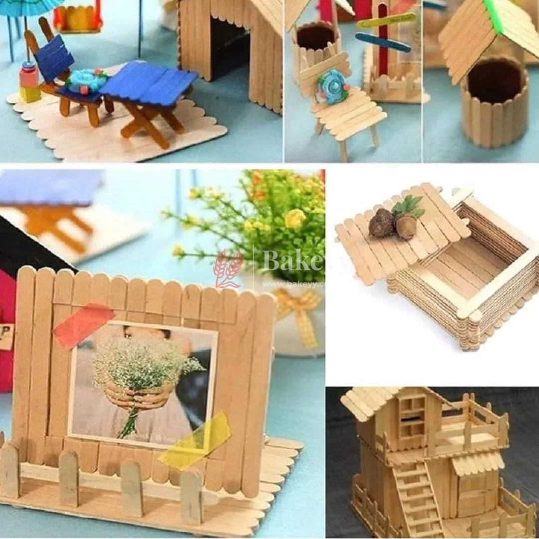 Cakesicle Sticks – 11cm x 0.8cm| Wooden Popsicle Sticks for Cake Pops, Ice Cream, Crafts | Thin, Food-Grade Wood, Smooth Finish – Perfect for DIY and Baking Projects| Pack of 50 - Bakeyy.com - India - Cakesicle Sticks – 11cm x 0.8cm| Wooden Popsicle Sticks for Cake Pops, Ice Cream, Crafts | Thin, Food-Grade Wood, Smooth Finish – Perfect for DIY and Baking Projects| Pack of 50 - Default Title