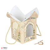 12x7.25x7.25 Inch |Luxury Peacock Window Gift Box with Handle –  (Pack of 10)