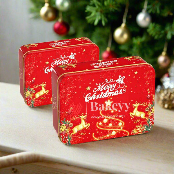 Red and Gold | Elegant Christmas Decorative Tin Box | Gift Box | Chocolate Box | Cookie Box | Luxury Box | Pack of 6 | - Bakeyy.com - India - Red and Gold | Elegant Christmas Decorative Tin Box | Gift Box | Chocolate Box | Cookie Box | Luxury Box | Pack of 6 | - Default Title