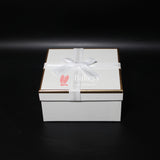 6x2.5x5.5 Inch Valentine Gift |Rectangle Shape Gift Box with Ribbon | Black | Grey | Pink | Maroon | Red | White