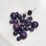 Faux Ball Purple Round Ball Topper For Cake and Cupcake Decoration