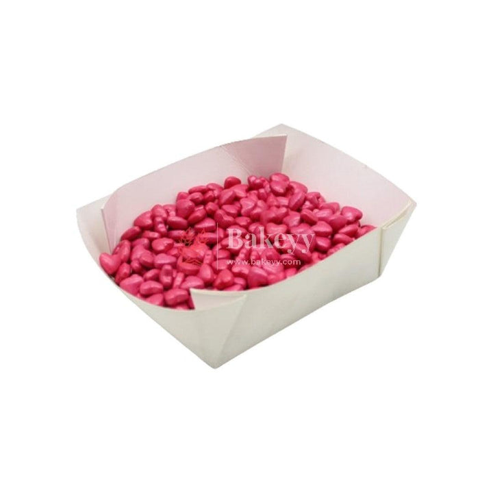Edible Heart Dark Pink Cake Sprinklers | 100g | Sprinklers - Bakeyy.com
