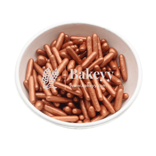 Edible Metallic Copper Cake Rods | 100g | Sprinklers | Drages - Bakeyy.com