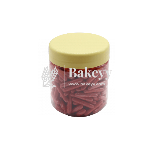 Edible Metallic Red Cake Rods | 100g | Sprinklers | Drages - Bakeyy.com