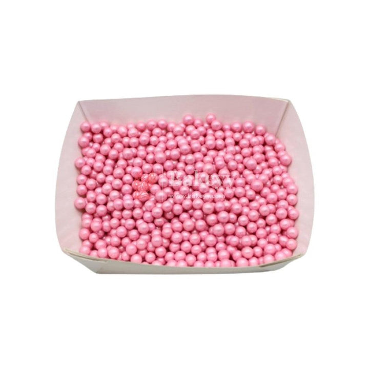 Edible Pink Ball Cake Sprinklers | 100g | Sprinklers - Bakeyy.com